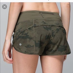 Lululemon Savasana Camo Speed Short